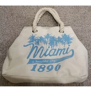 Robin Ruth Miami Beach Bag "A Beautiful City" EUC